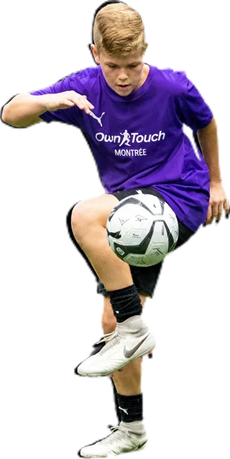 An Own Touch Mentee player juggling a ball