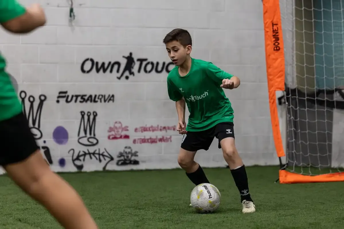 Player working through a focused ball drill during a private session